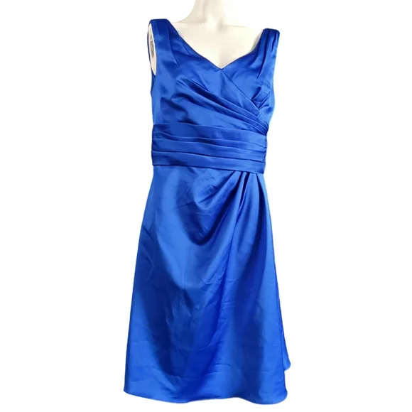 David's Bridal Blue Mini Dress - Picture 9 of 9